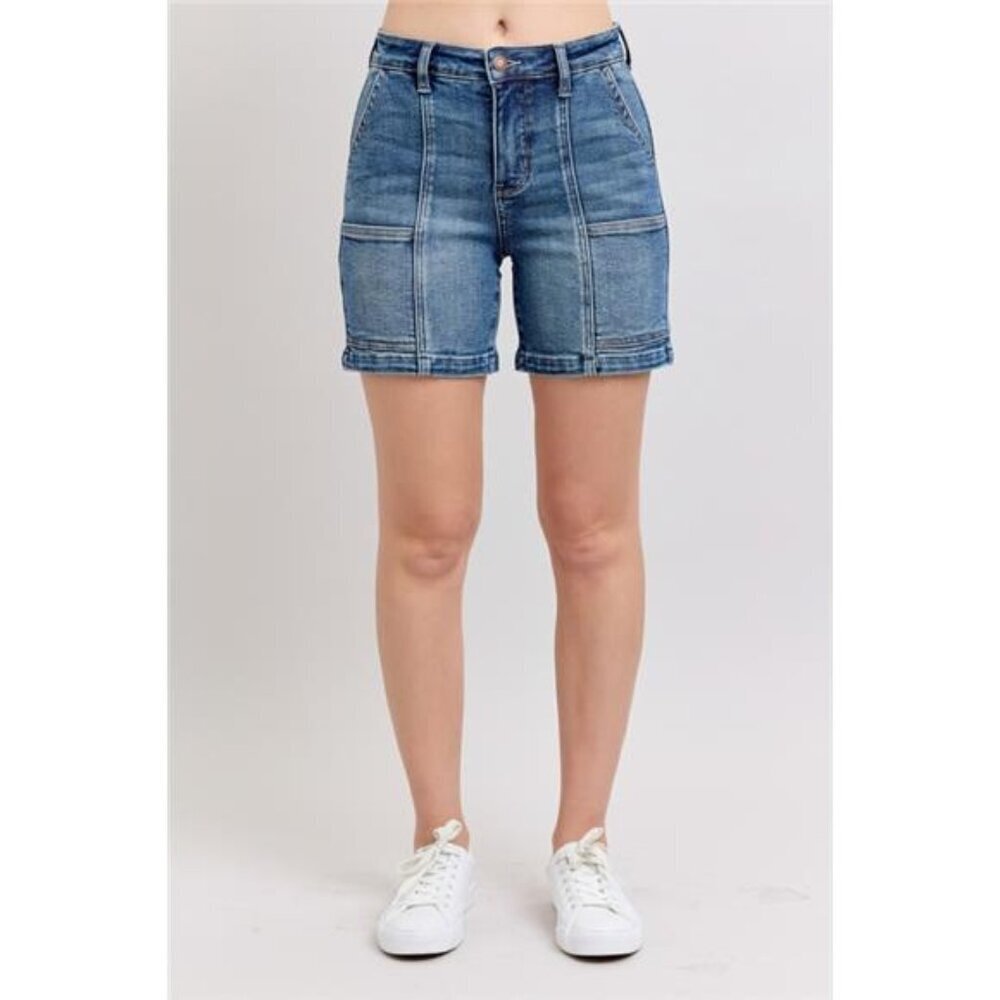 Judy Blue Full Size High Rise‎ Denim Shorts Plus Size